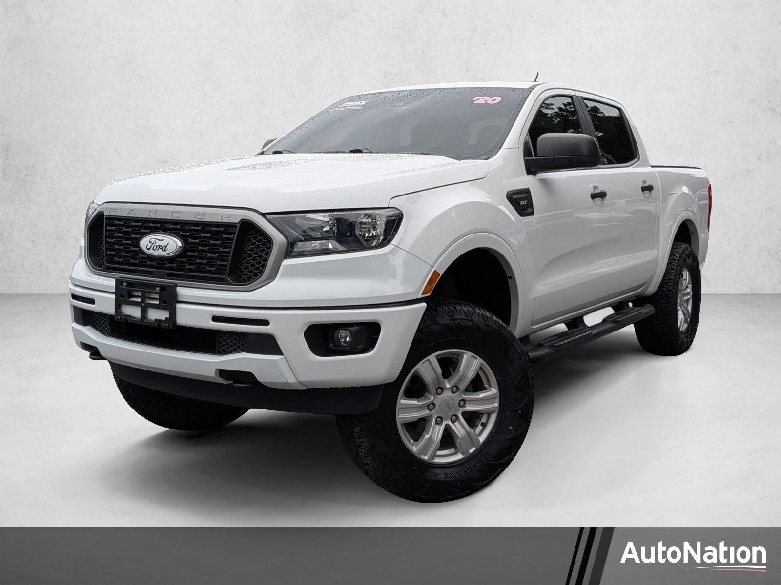 2020 Ford Ranger XLT 4WD SuperCrew 5' Box in Oxford White — front three-quarter view