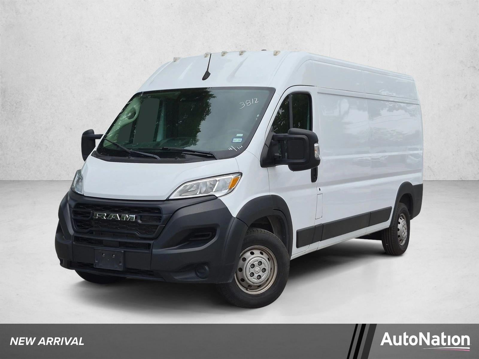 2023 RAM ProMaster Cargo Van 2500 High Roof 159" WB in Bright White Clearcoat — front three-quarter view