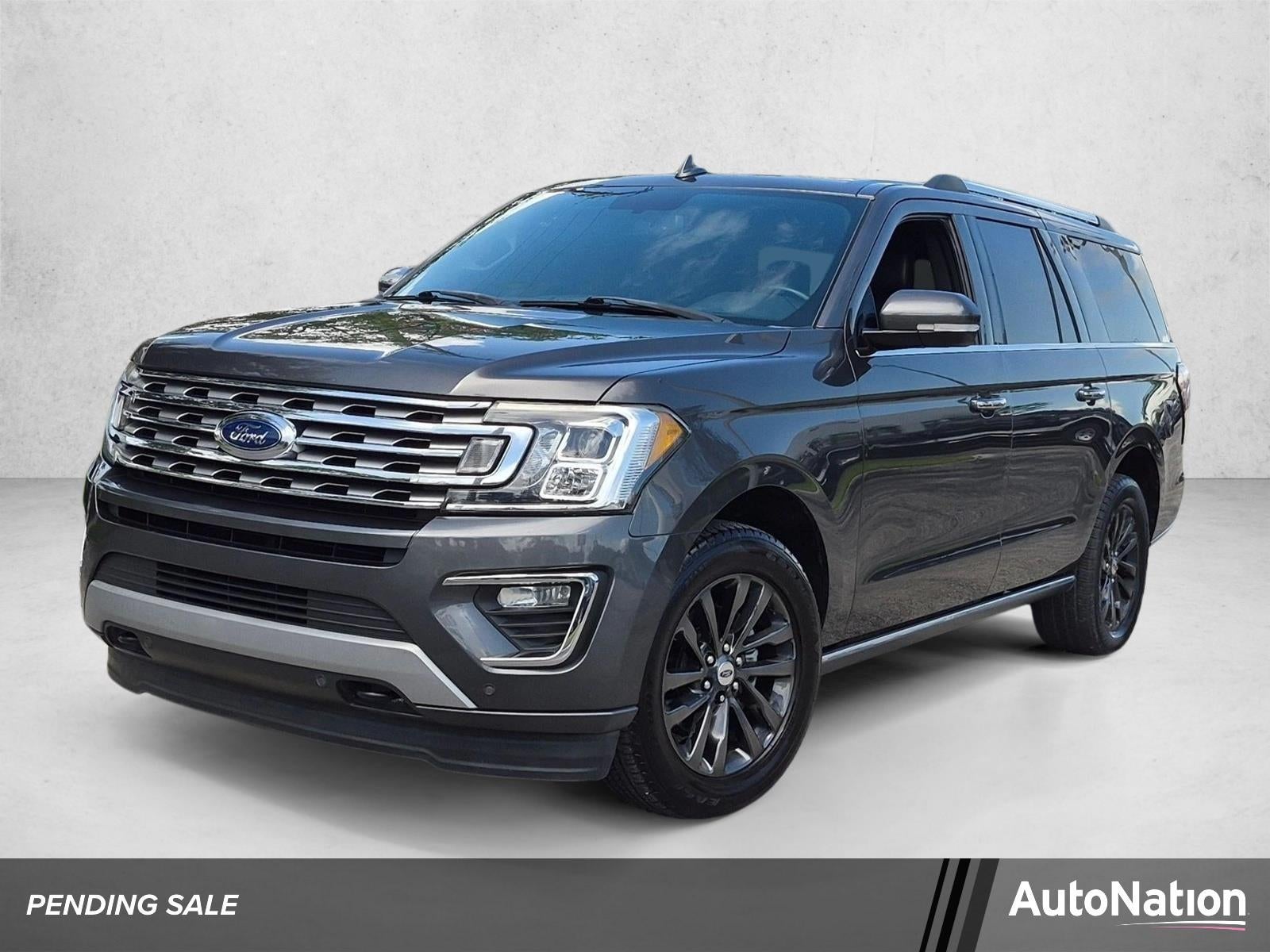 2019 Ford Expedition Max Limited 4x4 in Magnetic Metallic — front three-quarter view