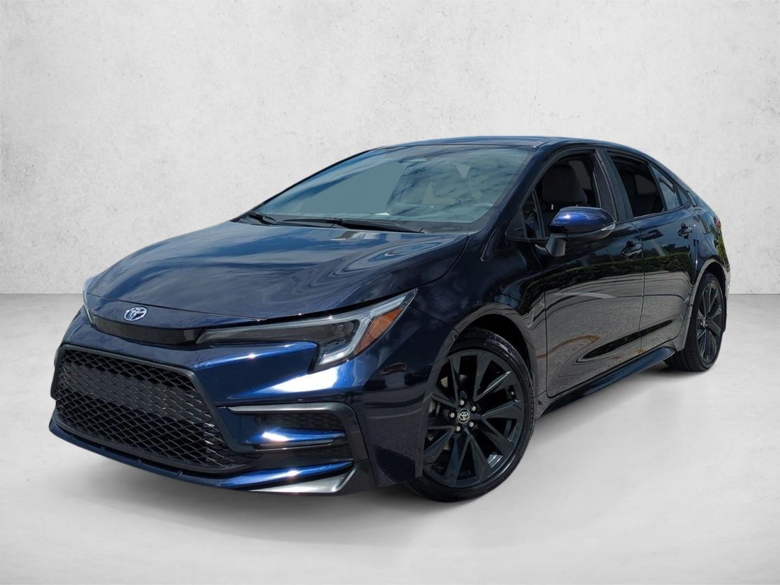 2026 Toyota Corolla SE CVT (Natl) in Blueprint — front three-quarter view